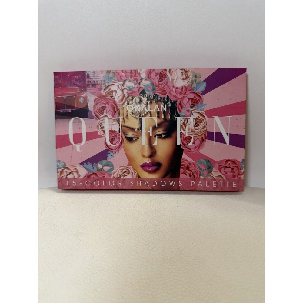 EYESHADOW PALETTE,  Purple / PINK / SHIMMER Neutral GLITTER -OKALAN 15 Colors
